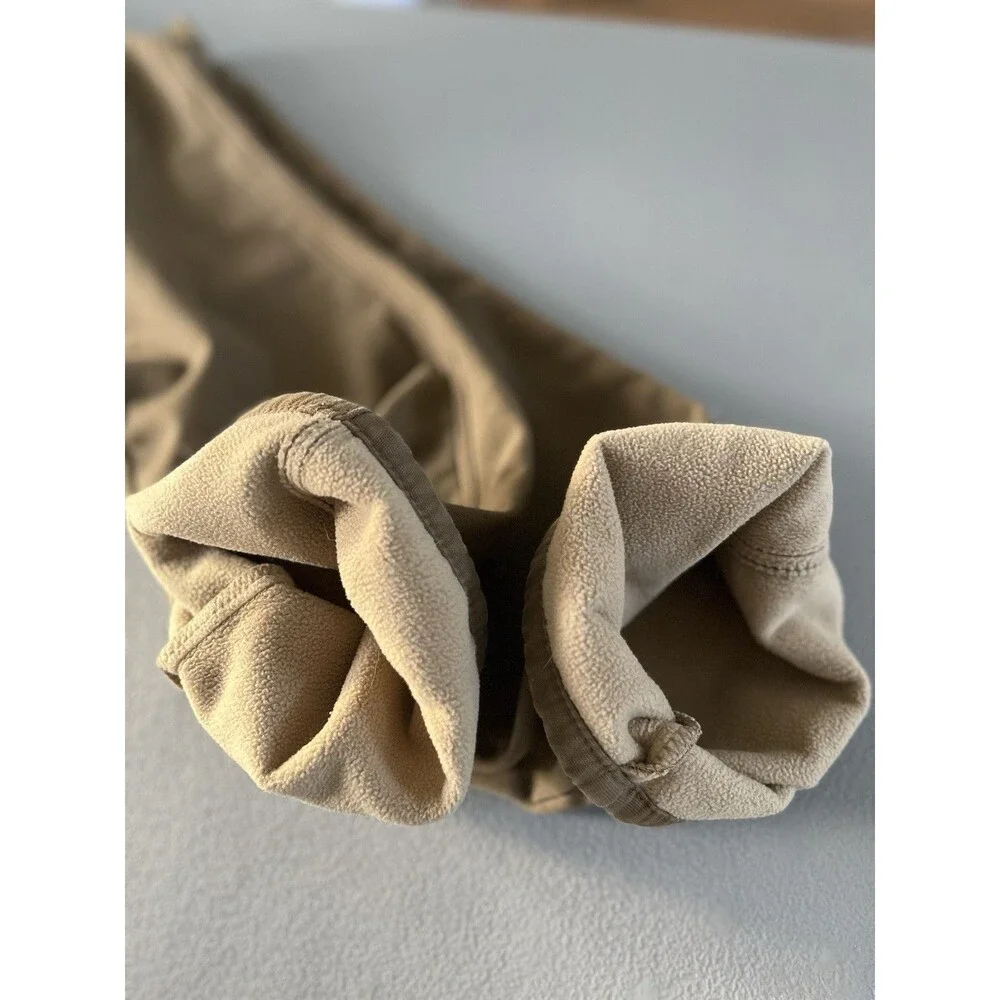 Weatherproof Vintage Mens Fleece Lined Canvas Utility Pants Sz 36x30 Brown